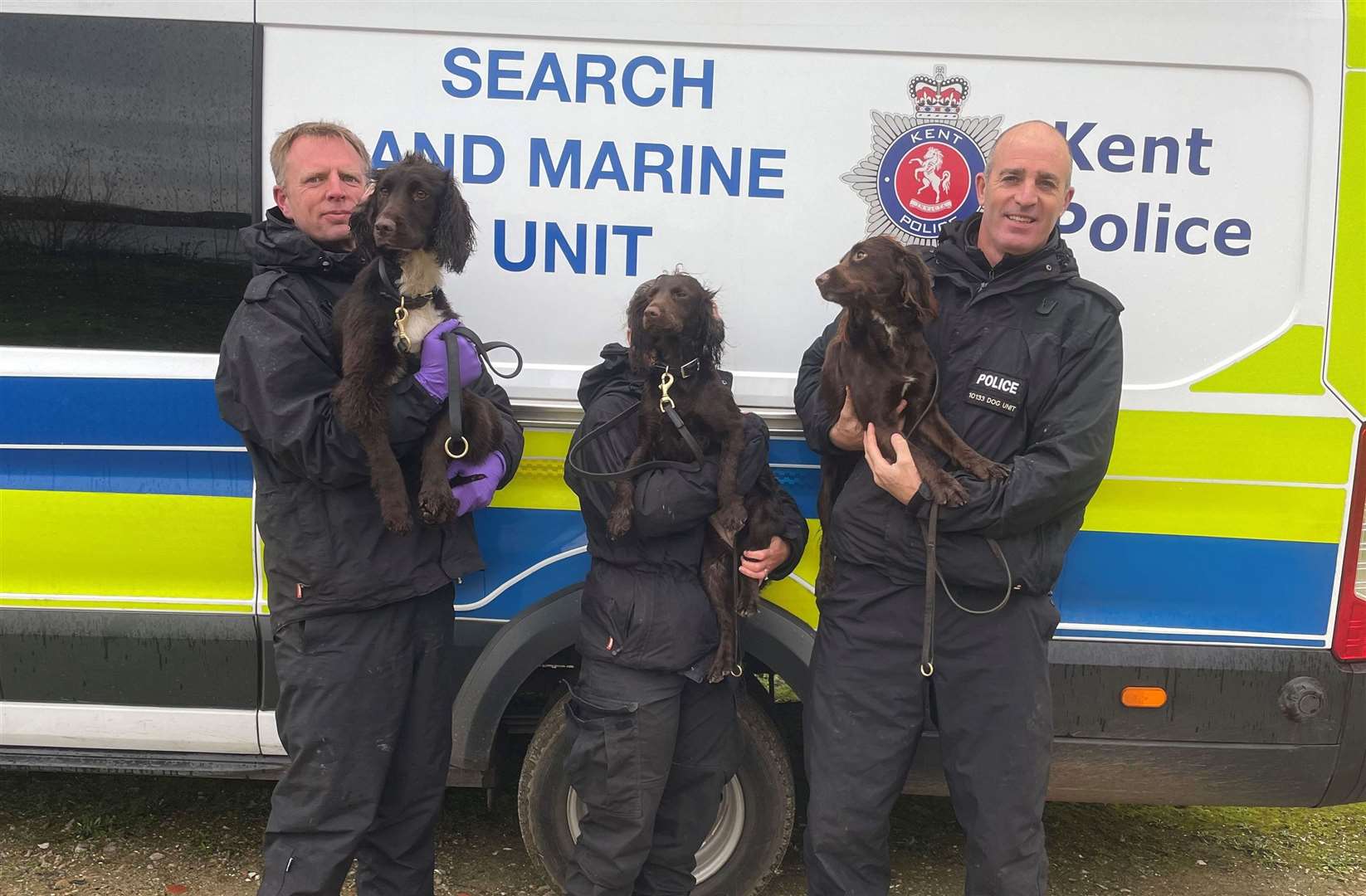 Kent Police's new dog recruits. Picture: Kent Police