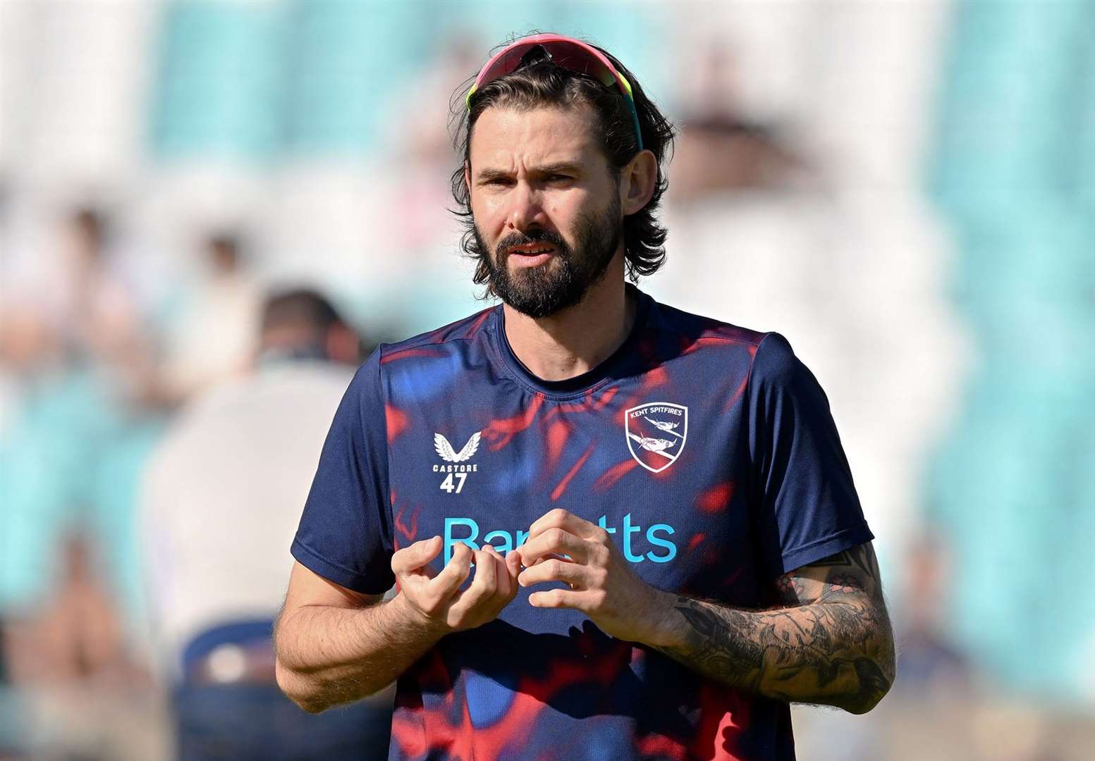 Kane Richardson suffered a side strain in Kent’s win over Gloucestershire and is replaced in their 13-strong squad by fellow Australian overseas bowler Wes Agar. Picture: Keith Gillard