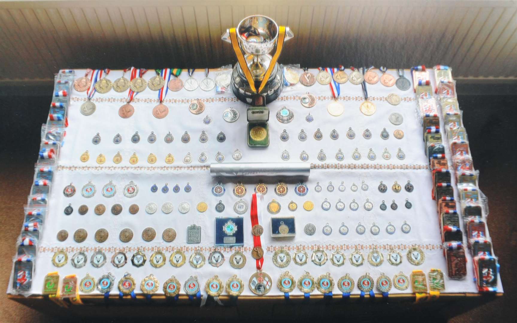 Peter Barber's medals collection. Picture: Simon Hildrew