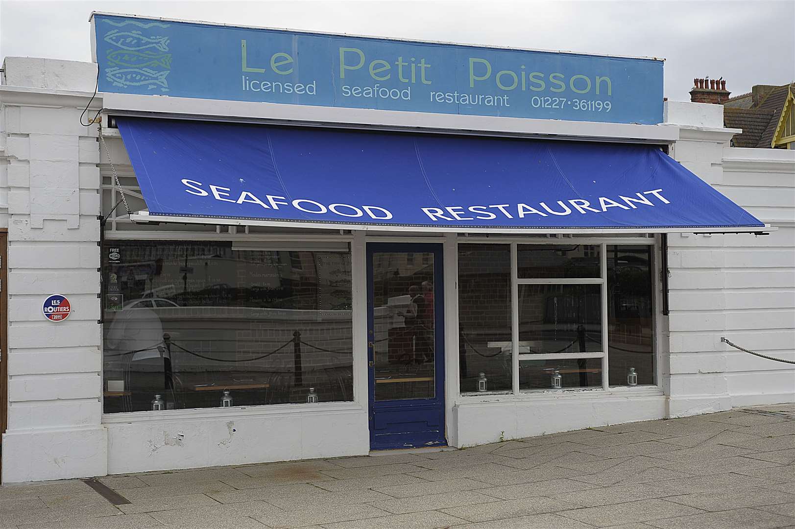 Le Petit Poisson, pictured in 2011 when it became the first restaurant in Herne Bay to be listed in the Michelin guide. Picture: Barry Goodwin