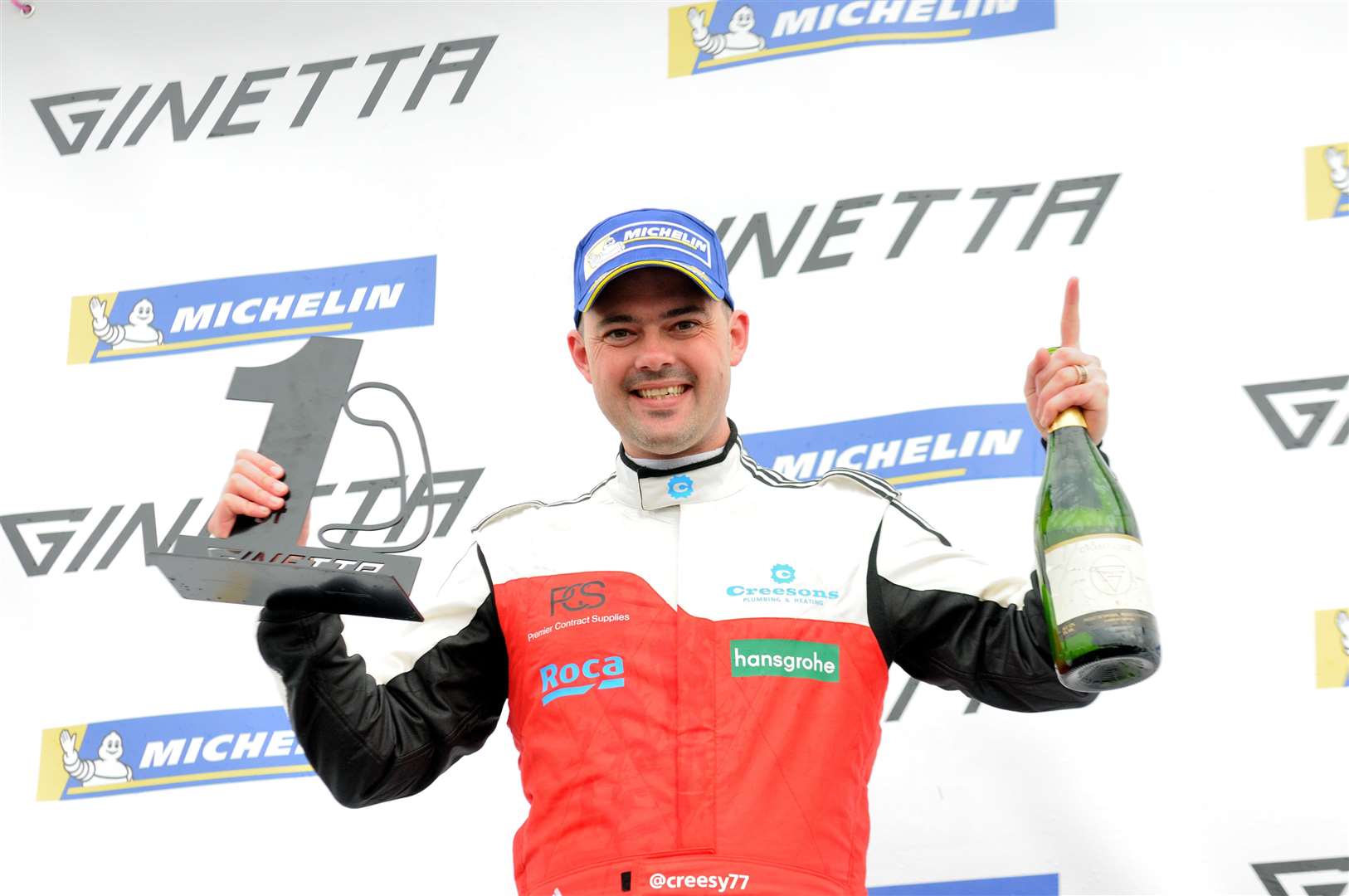 Michael Crees, from Broadstairs, scored three Am class victories in the Ginetta GT4 Supercup. Picture: Simon Hildrew