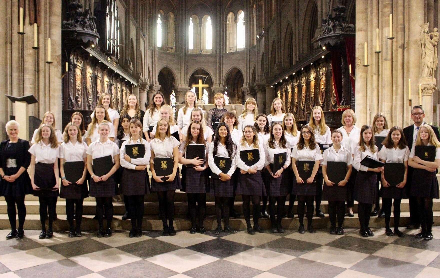 Simon Langton Girls' Grammar School choir will be performing at a Canterbury show. Picture: Anna Cryer (8298678)