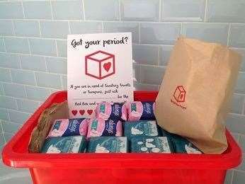 The Red Box Project aims to ease period poverty problems among students