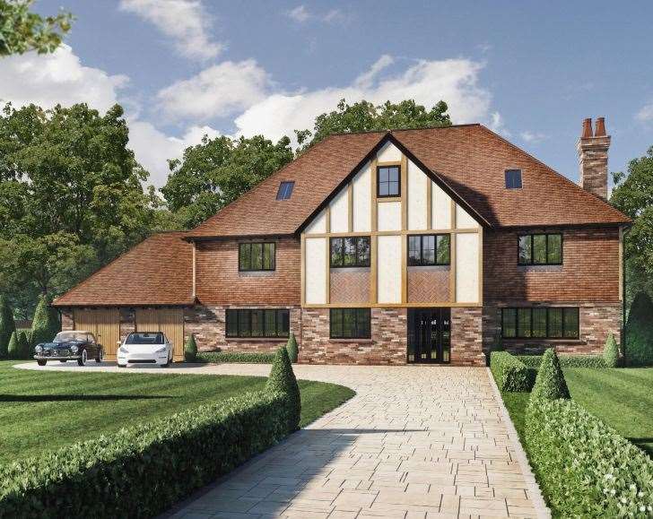 An artist's impression of one of the £1.6m homes. Picture: Clarus Homes