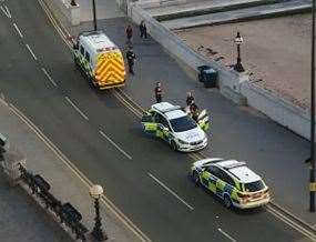 Police on Margate seafront