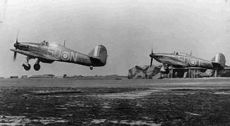 BRAVE MEN: Planes taking off in Kent in 1940