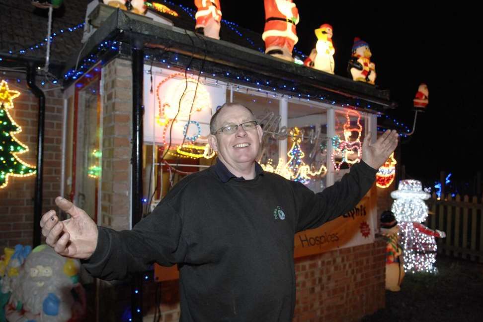 Stan Truelove's Christmas lights in Westmarsh have featured on TV