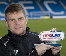 Andy Hessenthaler was named nPower League 2 Manager of the Month for December 2010