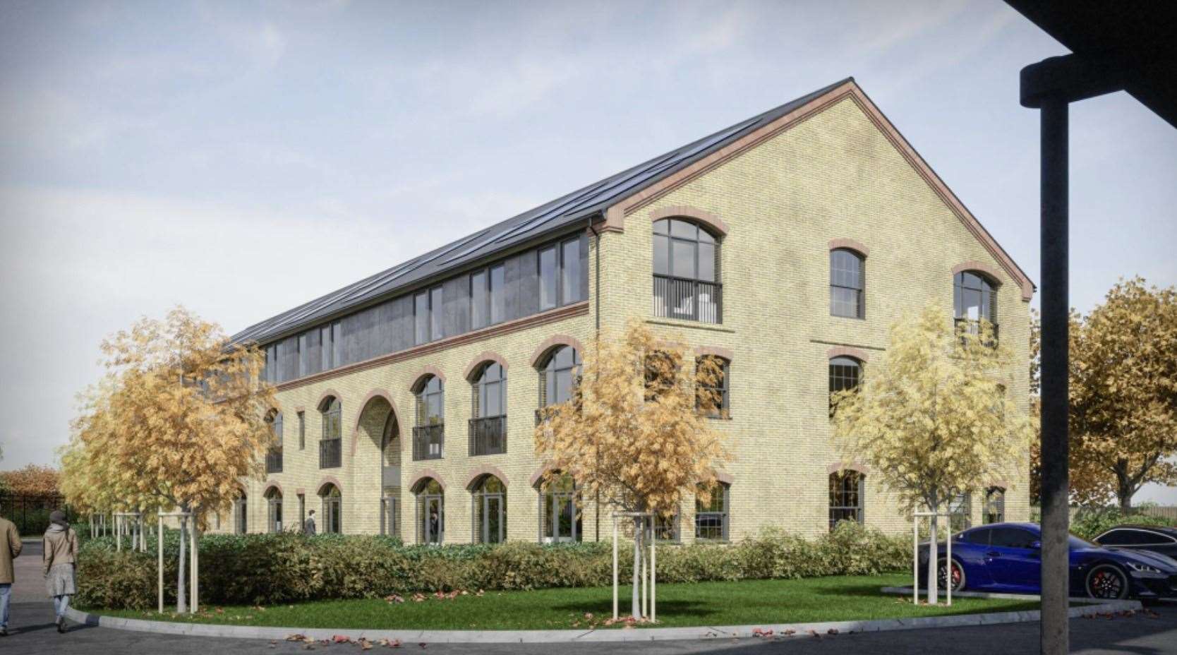 Computer-generated image showing how the proposed block of flats in Faversham could look like. Picture: George Wilson Development