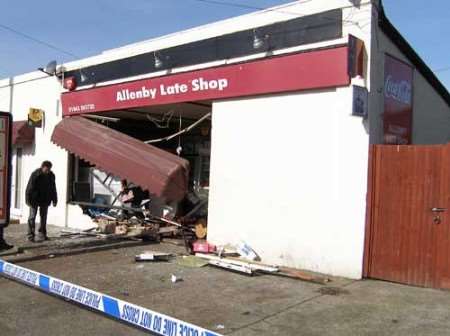 The shop suffered £1,000 worth of damage in the incident. Picture: MIKE PETT