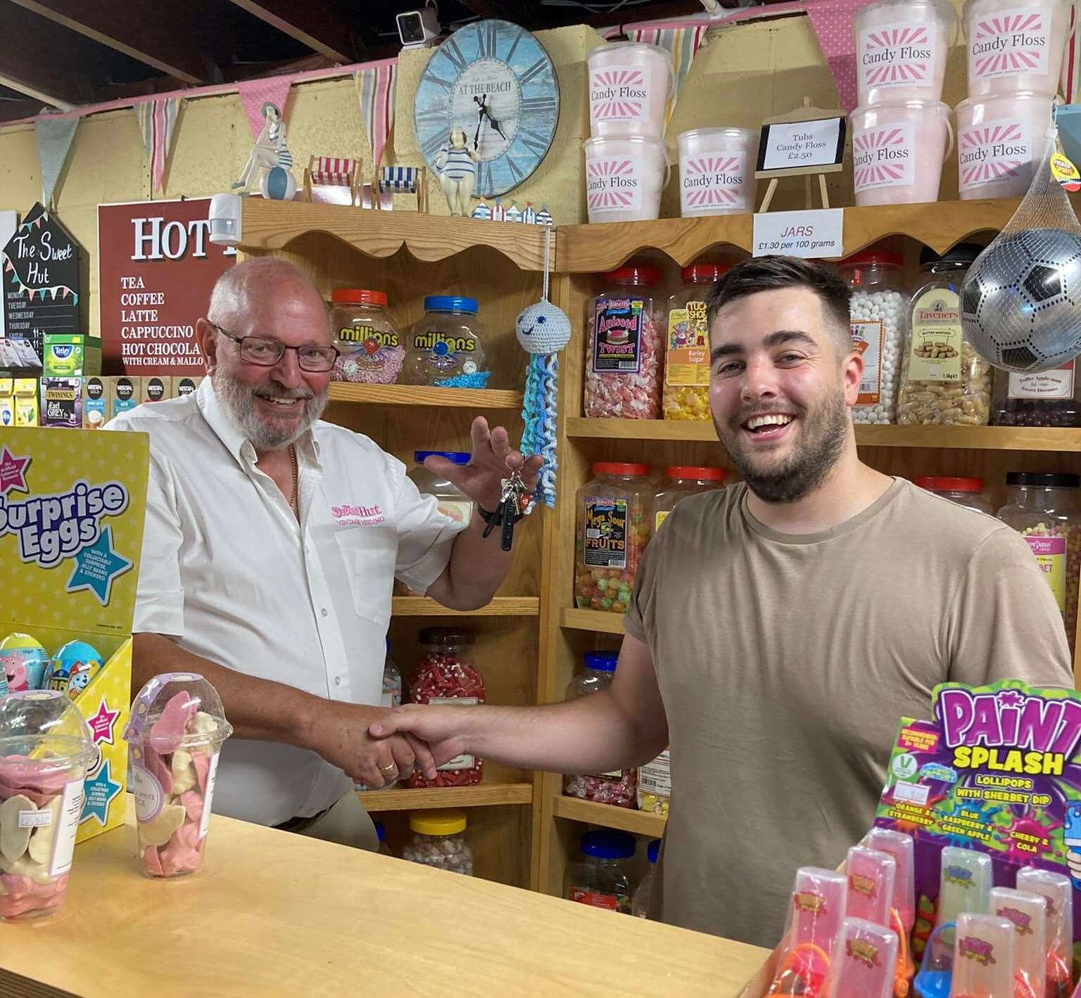 Owner Steven Read (right) says he feels "annoyed" about what has happened at The Sweet Hut