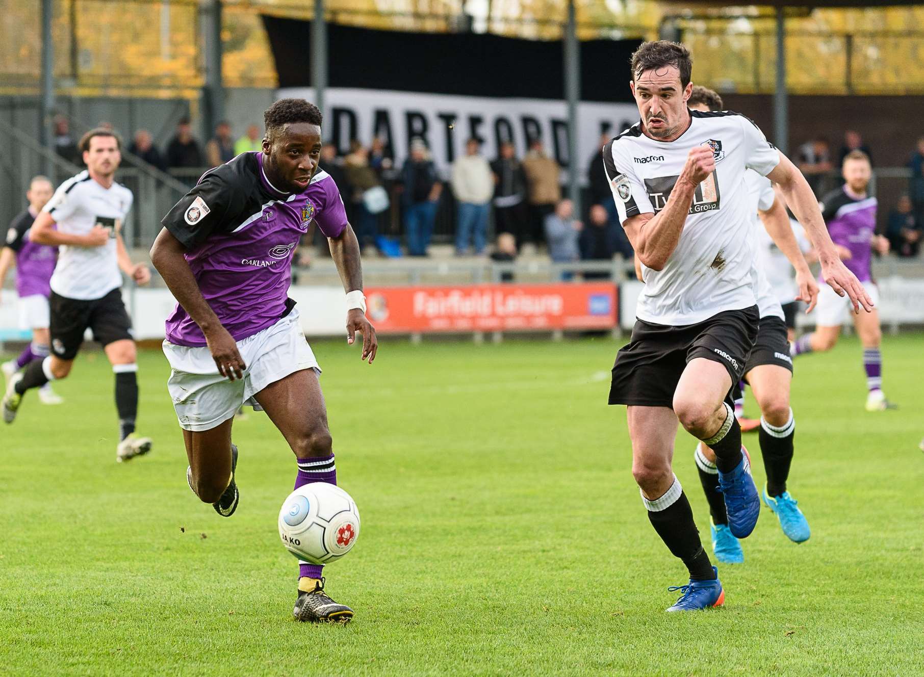 Action from Dartford's 2-1 win over St Albans Picture: Tony Jones