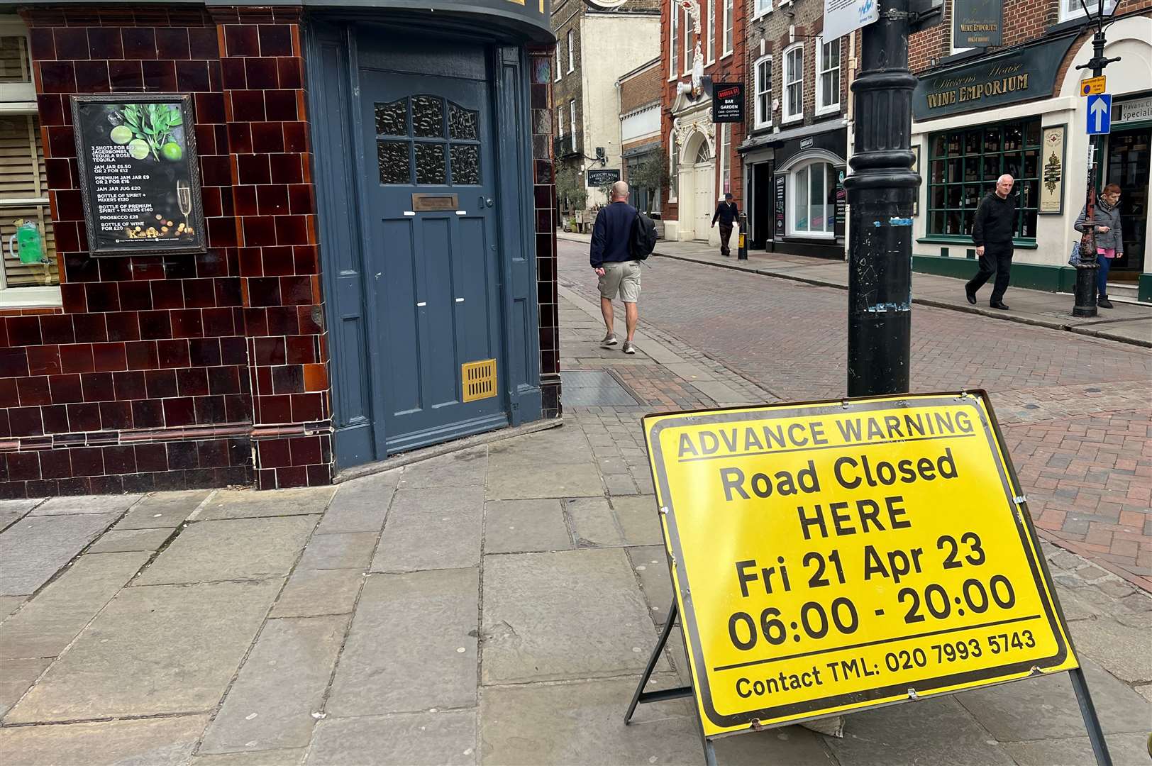 Rochester High Street is closed tomorrow. Picture: Megan Carr