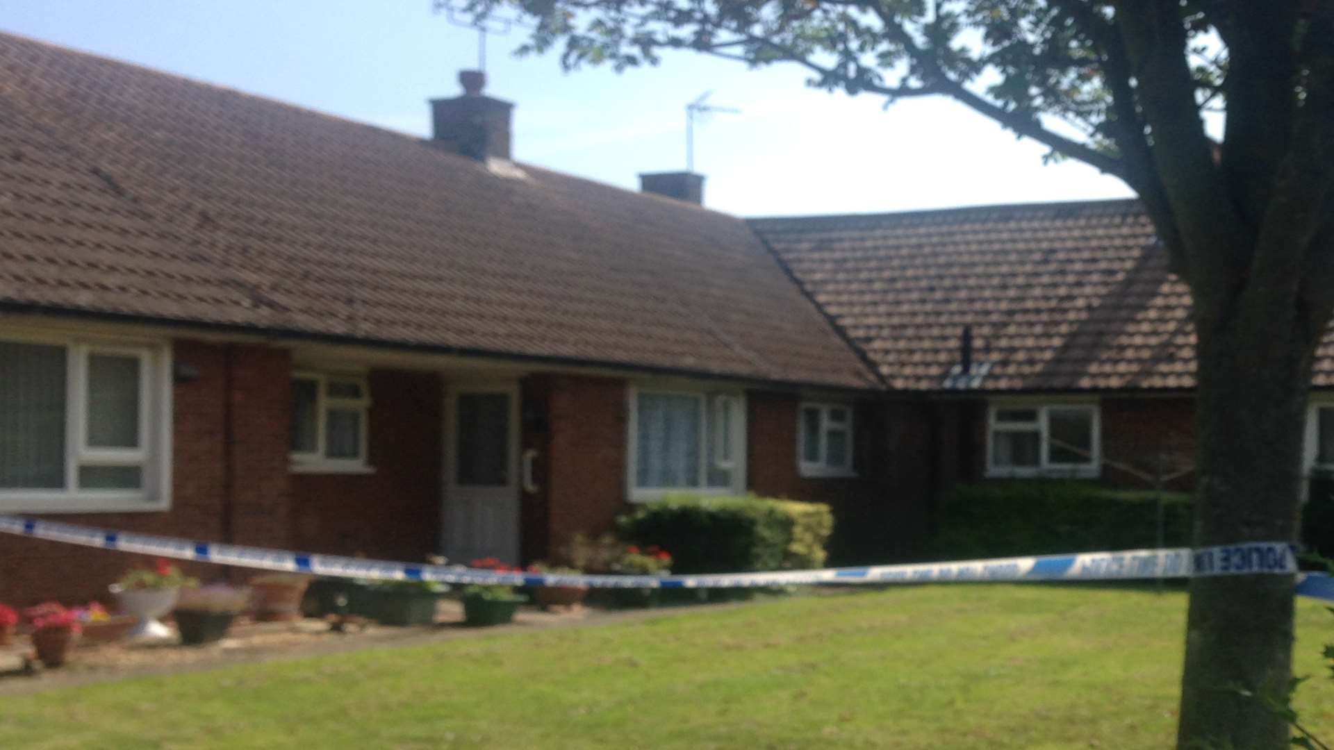 A row of bungalows in Allenby Road were cordoned off. Picture: Kiran Kaur