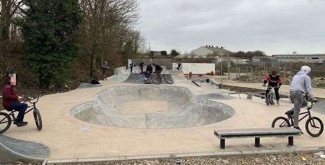 Youngsters have already been using the new Mill Skatepark in Sittingbourne