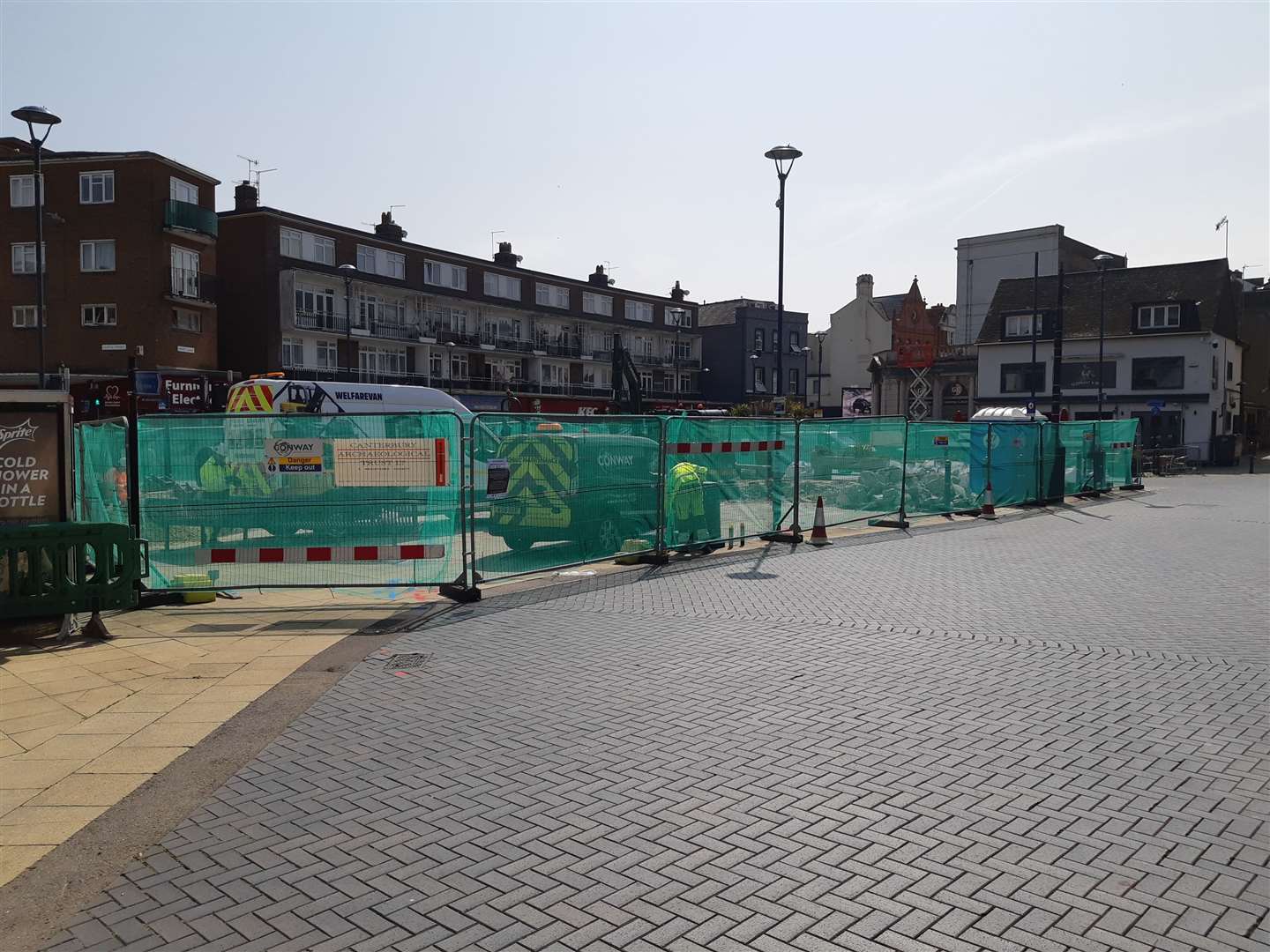 The dig at the town square is over three weeks. Picture: Sam Lennon