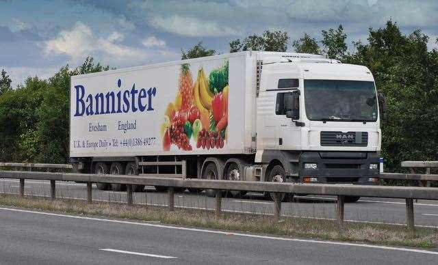 A lorry. Stock image