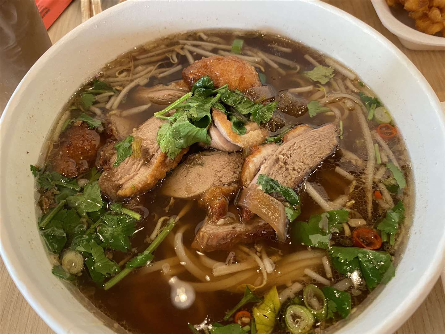 The duck noodle soup at Aroi Dee went down a treat