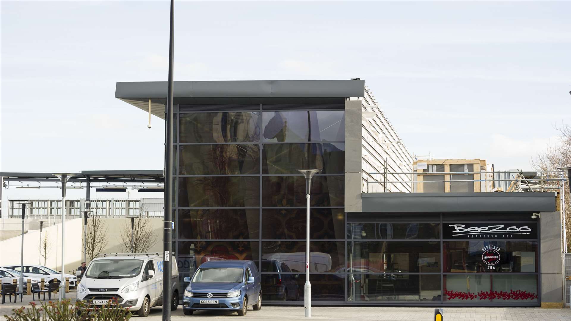 The new Rochester railway station building