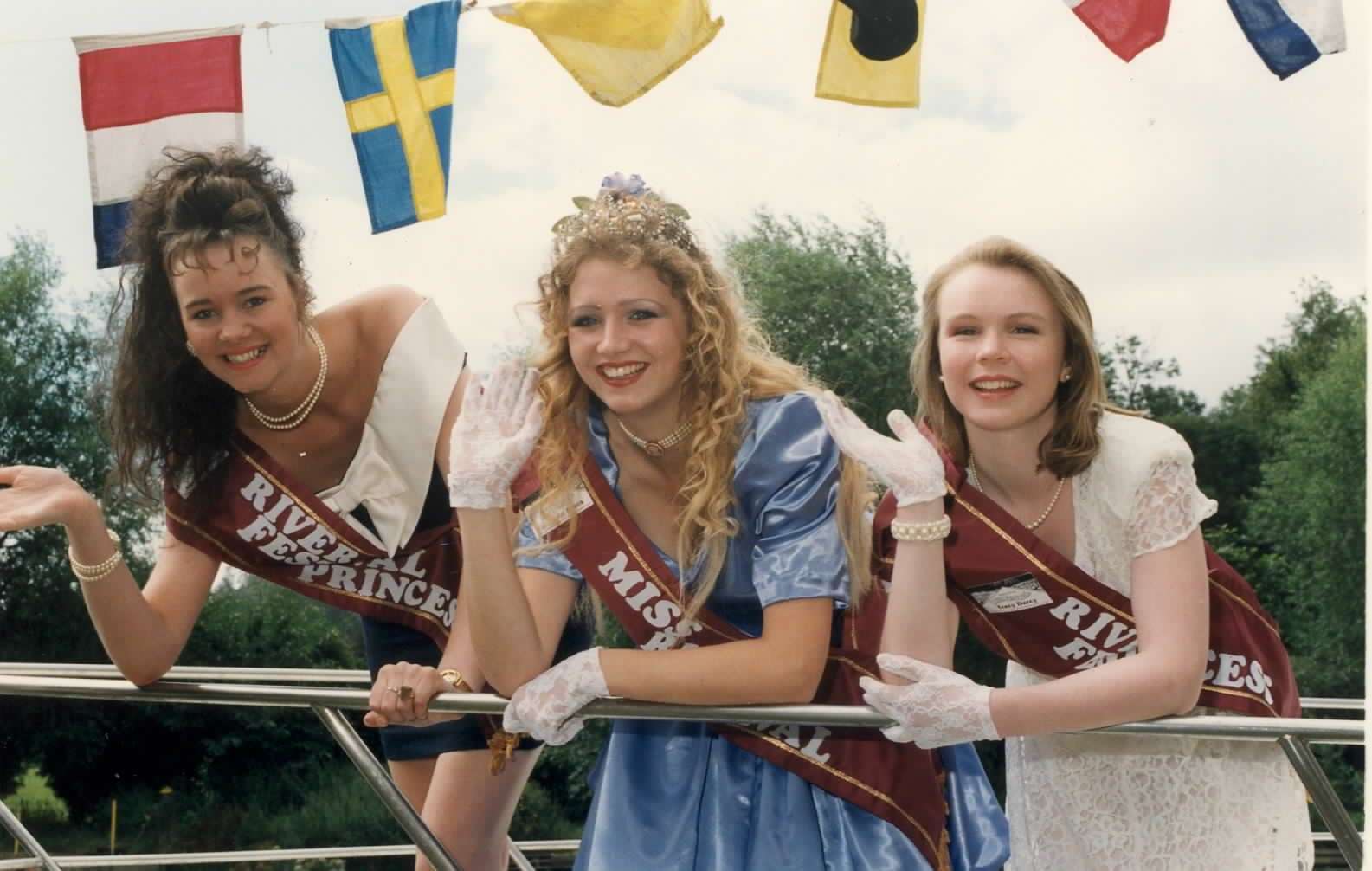 Beauty queens at Maidstone River Festival in 1994