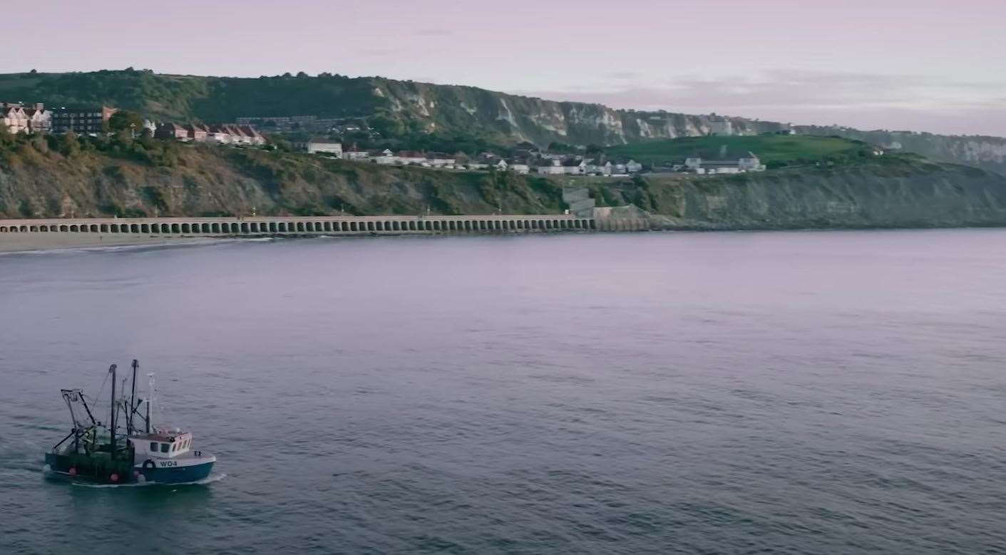 Some of the scenes were filmed at the Harbour Arm in Folkestone. Picture: Netflix