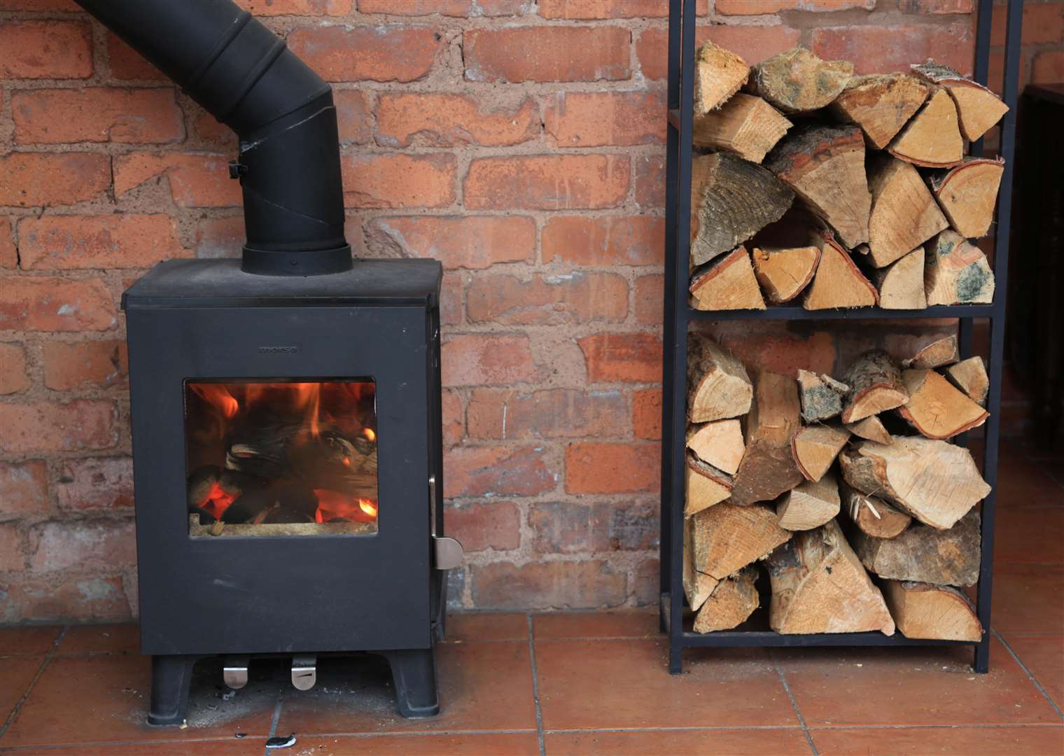 Wood burners should not be used a primary source of heat unless strictly necessary, Sir Chris Witty says (Alamy/PA)