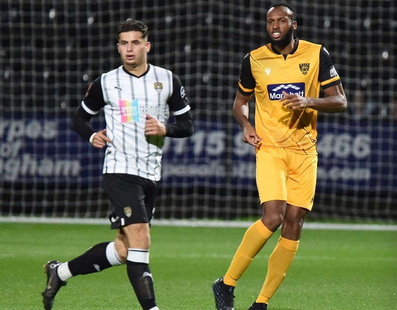 Reiss Greenidge made his Maidstone debut at Notts County. Picture: Steve Terrell
