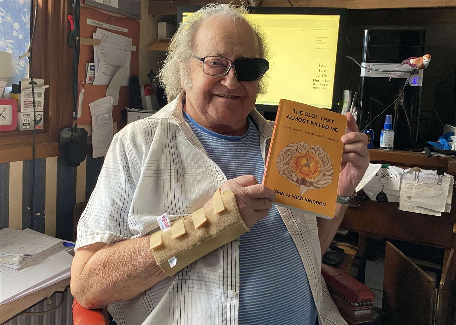 John Kingdon, 82, has survived 10 strokes