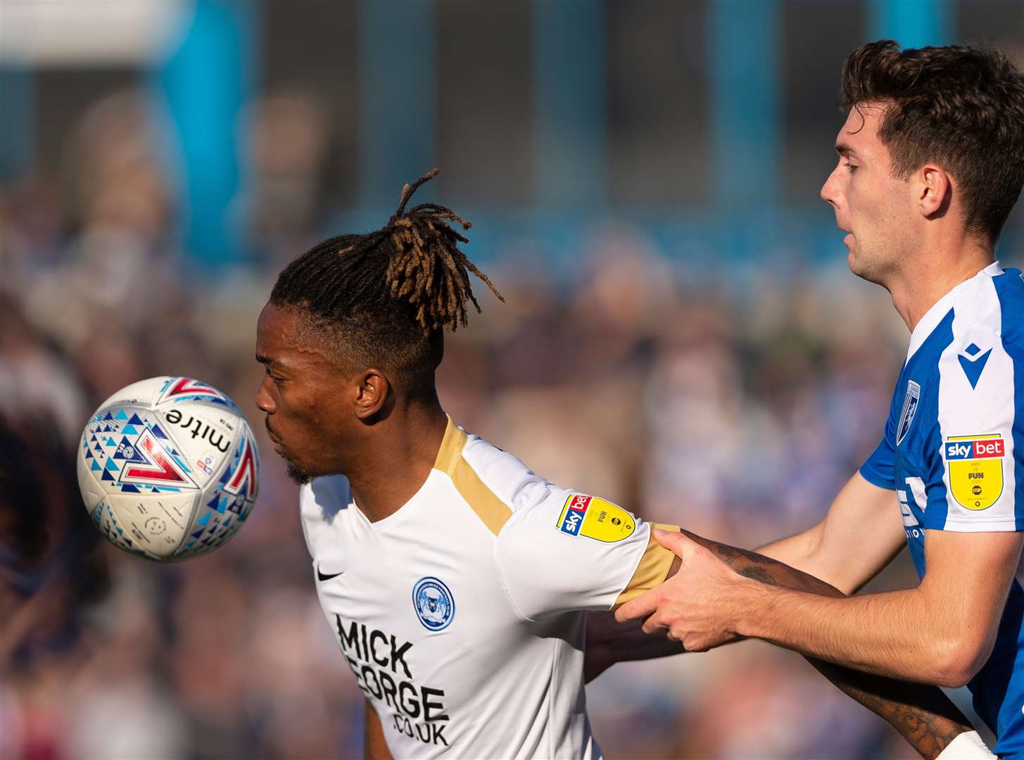 Ivan Toney in action against the Gills for Peterborough United