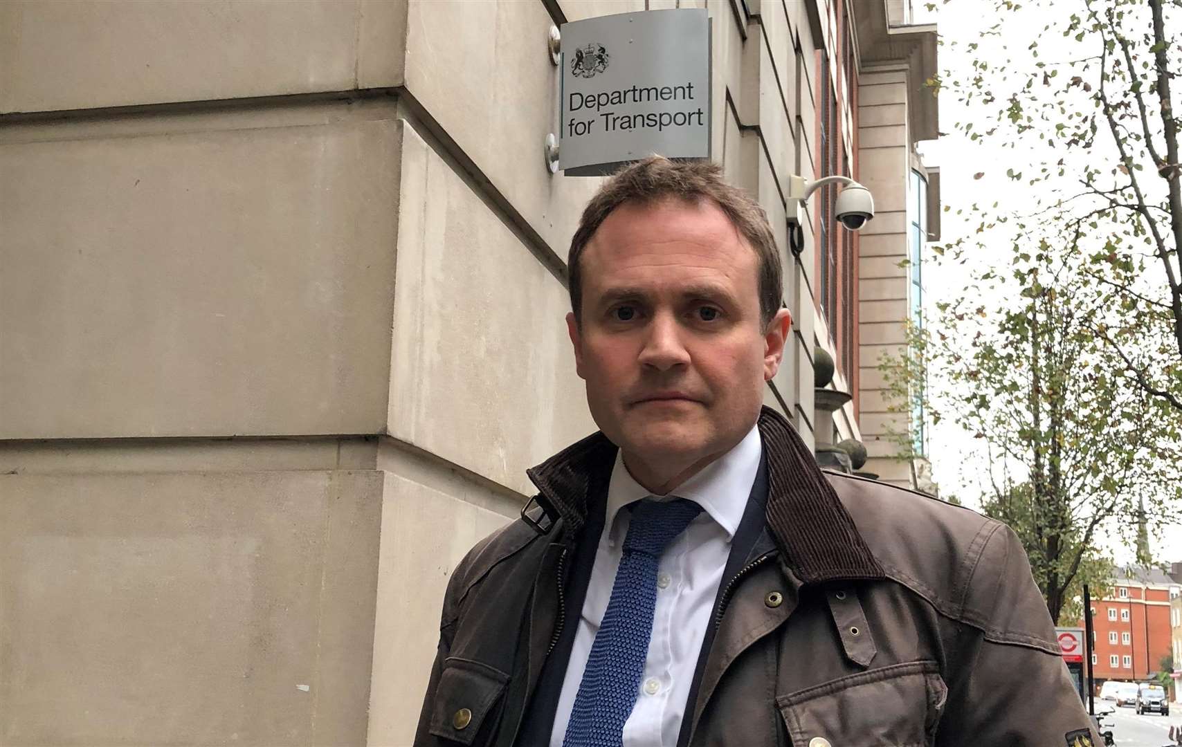 Tonbridge and Malling MP Tom Tugendhat outside the Department for Transport (5118984)