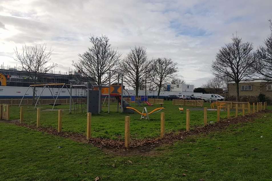 Fencing has been taken from Warre Rec. Pic: David Copeland