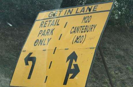 Another road sign blunder in Ashford. Pic: Lee Arnold