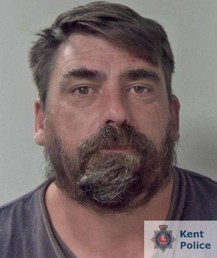 Tyrone Davies, from Ashford, was jailed for attacking his sister after she told he she was selling his fishing rods. Picture: Kent Police