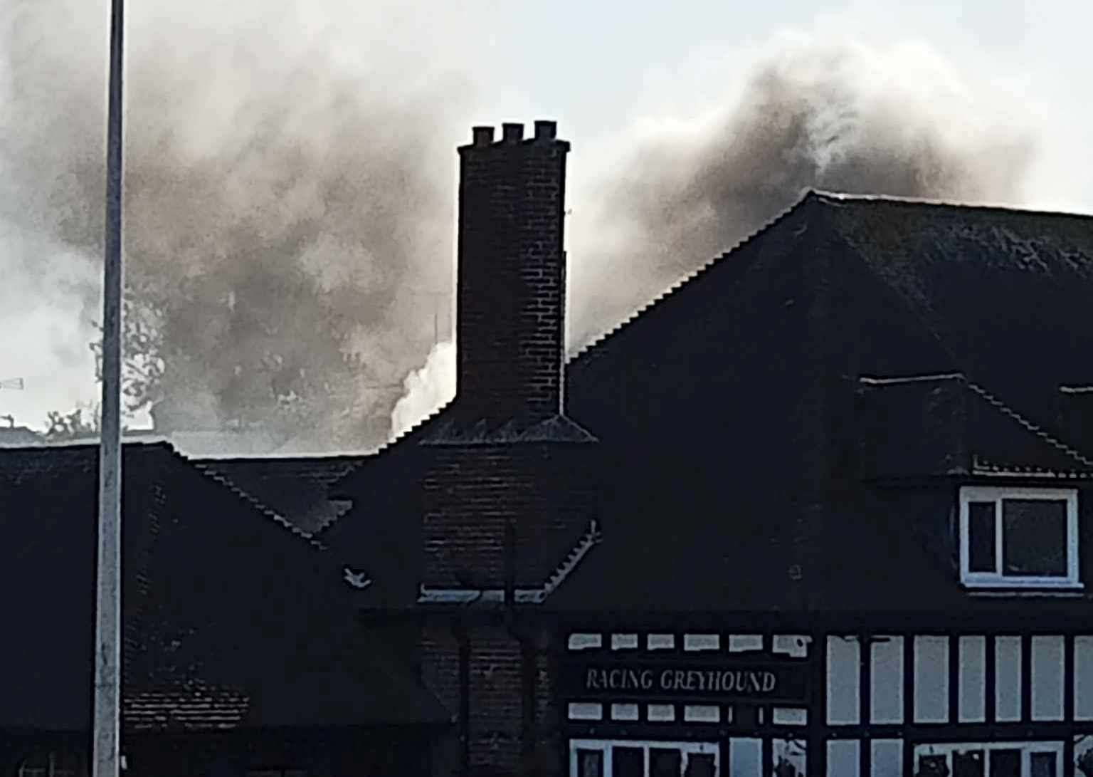 The fire broke out in the pub kitchen Photo: Charlotte Elizabeth