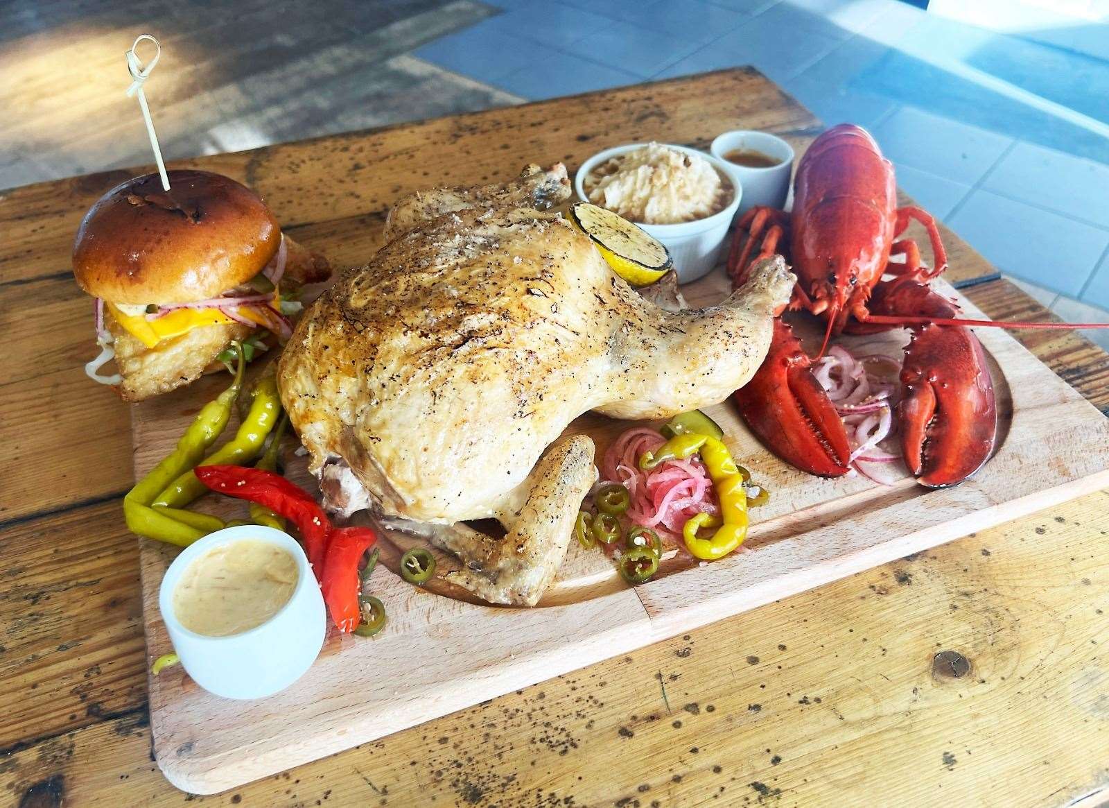 Some of the food on offer at new Whitstable restaurant Nip and Cluck. Picture: Neil Webster