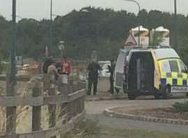Migrants spotted by police near the Dartford Crossing. Picture: Wayne May