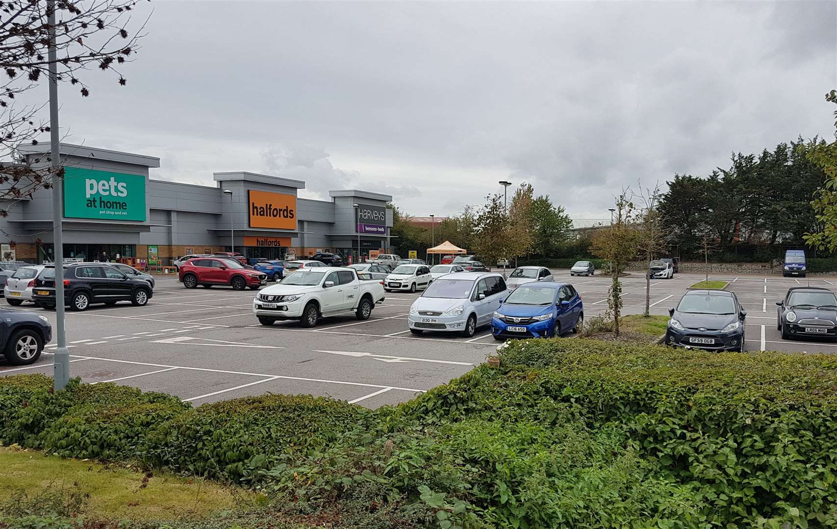 The Gallagher Retail Park, off Norman Road in South Ashford, is currently home to four large stores