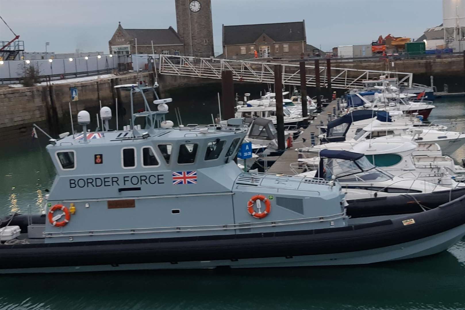 Border Force Coastal Patrol Vessel at Dover Western Docks