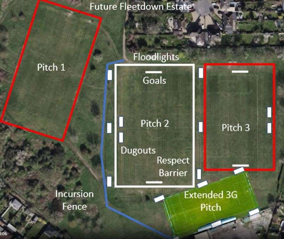 Fleetdown United FC's proposals as listed on its website. Photo: Fleetdown United FC