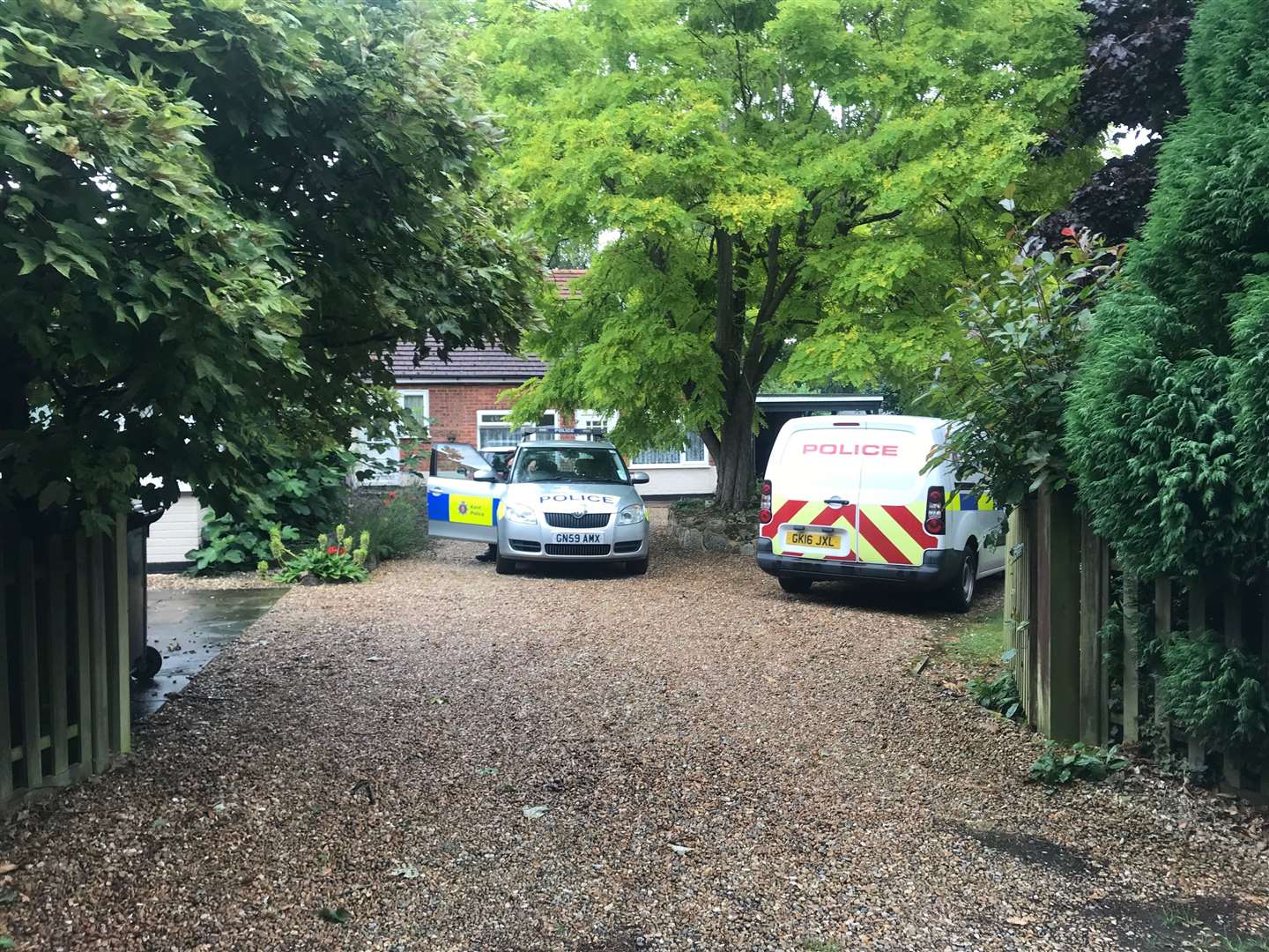 Police in Bekesbourne Lane, Canterbury today (Wednesday 14) (15226707)
