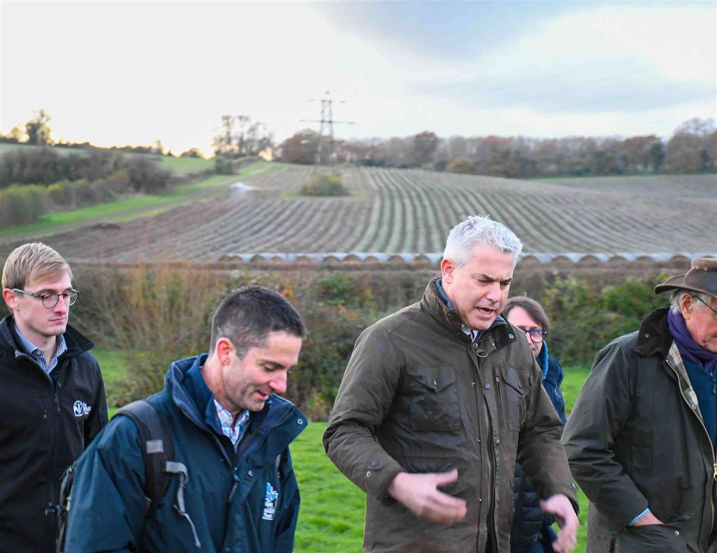 Environment Secretary Steve Barclay during a visit to the Darent Valley. Photo: Kent Wildlife Trust