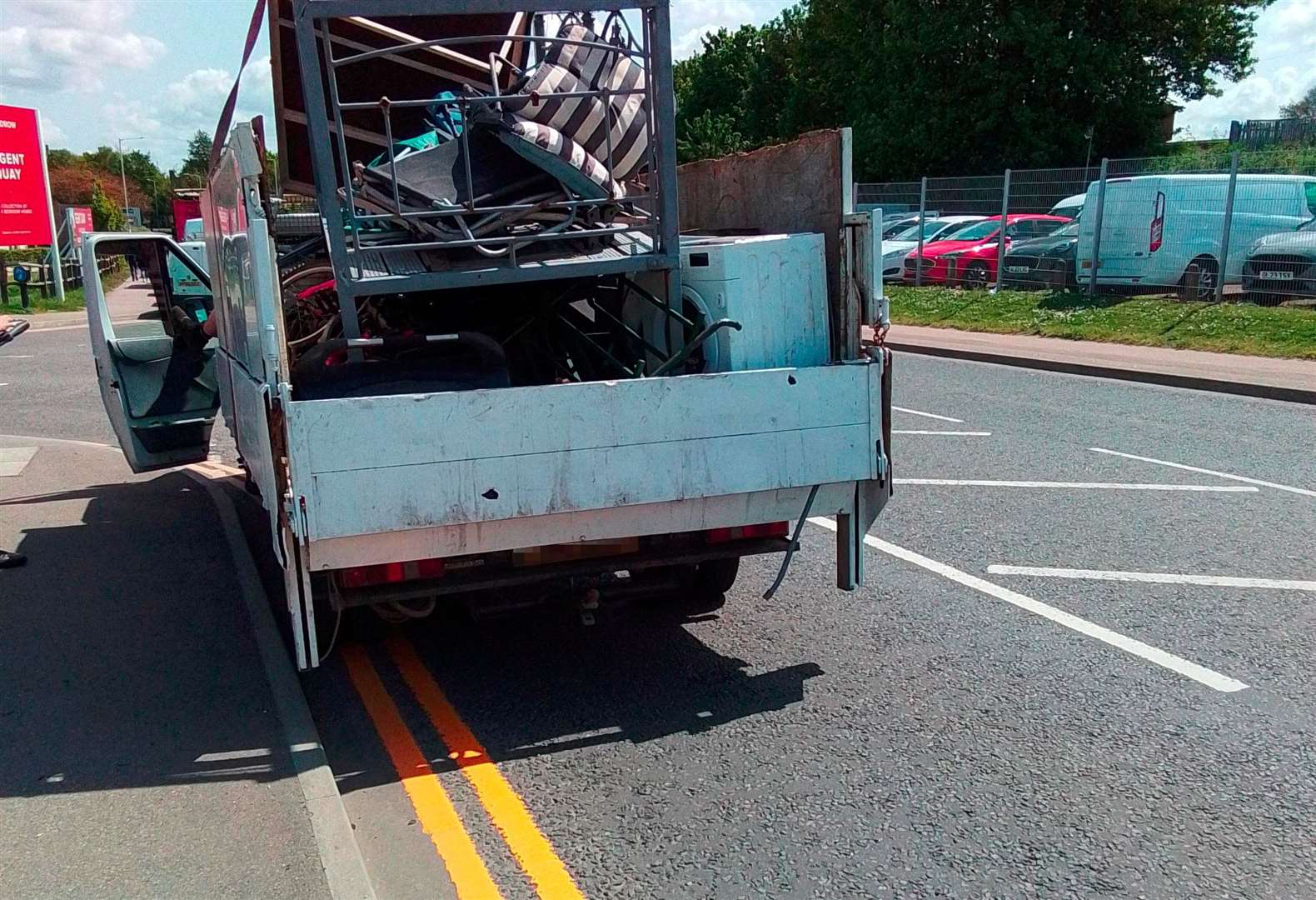 An illegal scrapper was stopped by officers in Eurolink Way, Sittingbourne. Picture: Swale council