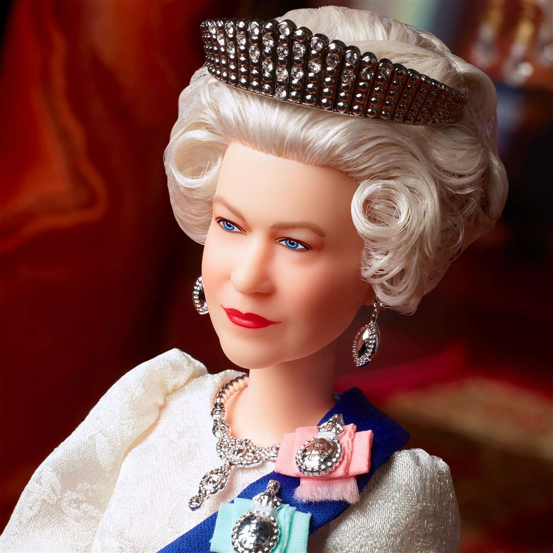 The Queen has been turned into a Barbie to mark her Platinum Jubilee. Picture: Mattel / PA.