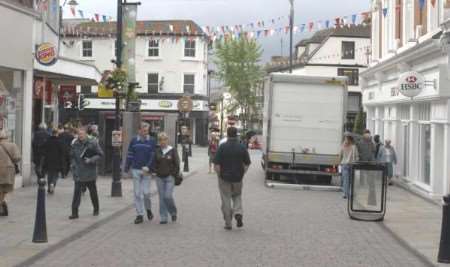Maidstone's Week Street is among the areas with a mix of independent shops and big name retailers