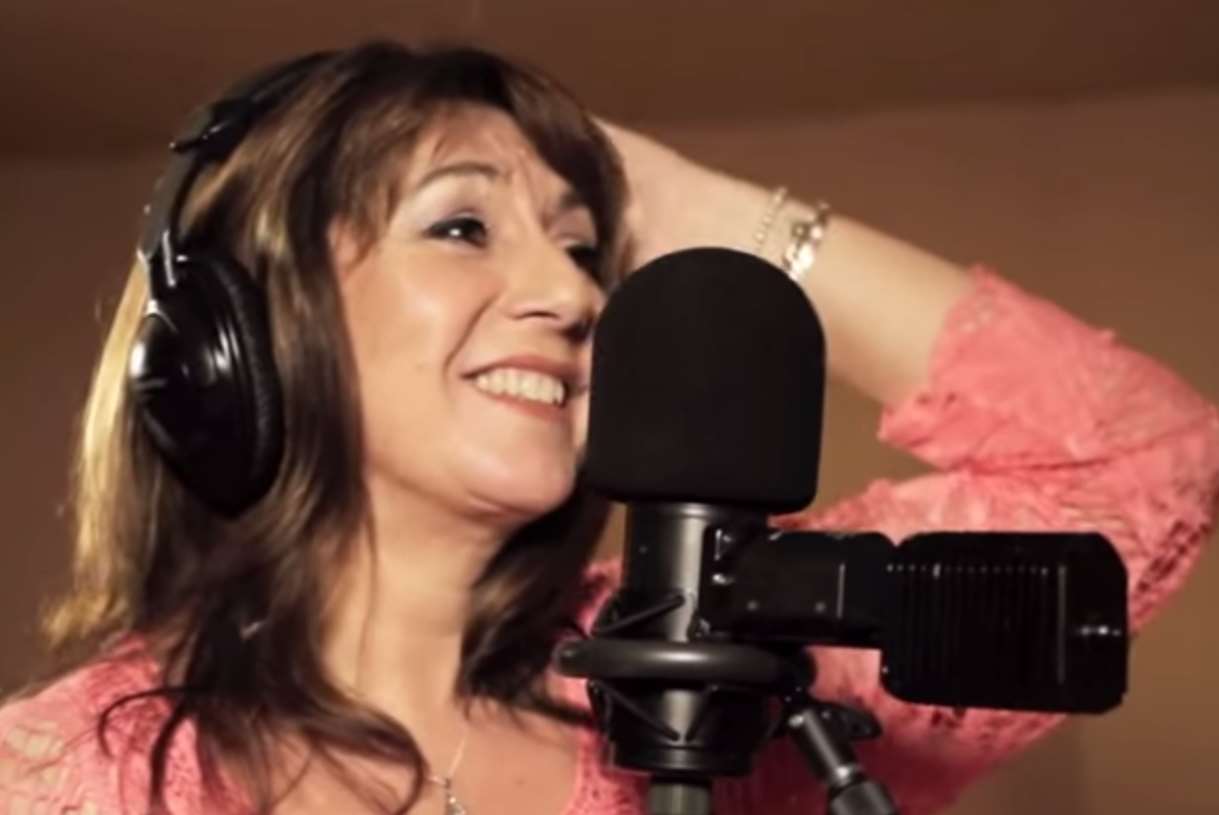Jane McDonald, who recently played in Folkestone, is on the track which is raising money for the Shorncliffe Trust and the Red Cross