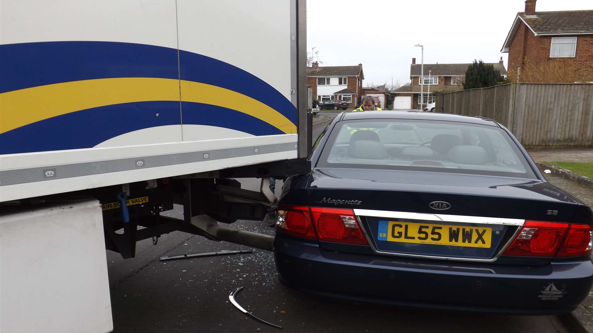 Lorries have been writing off cars, bending lampposts and damaging signs.