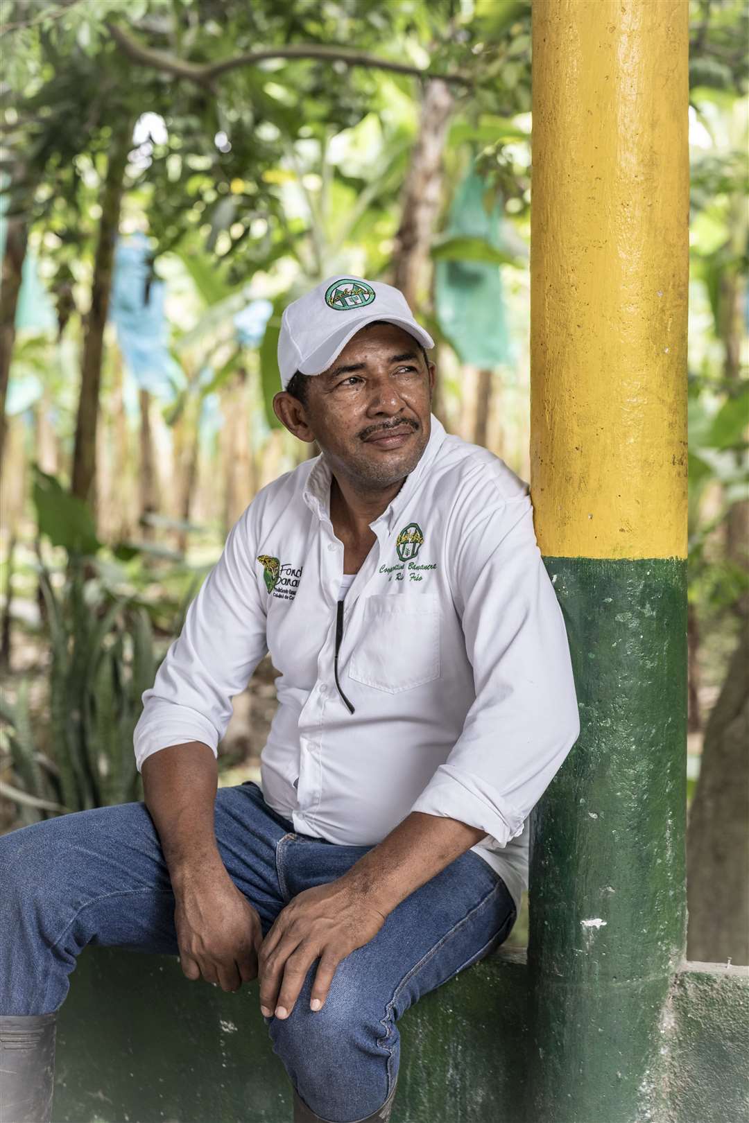 Albeiro Cantillo, also known as Foncho, at his farm near Orihueca, Magdalena, Colombia in February (Chris Terry/PA)