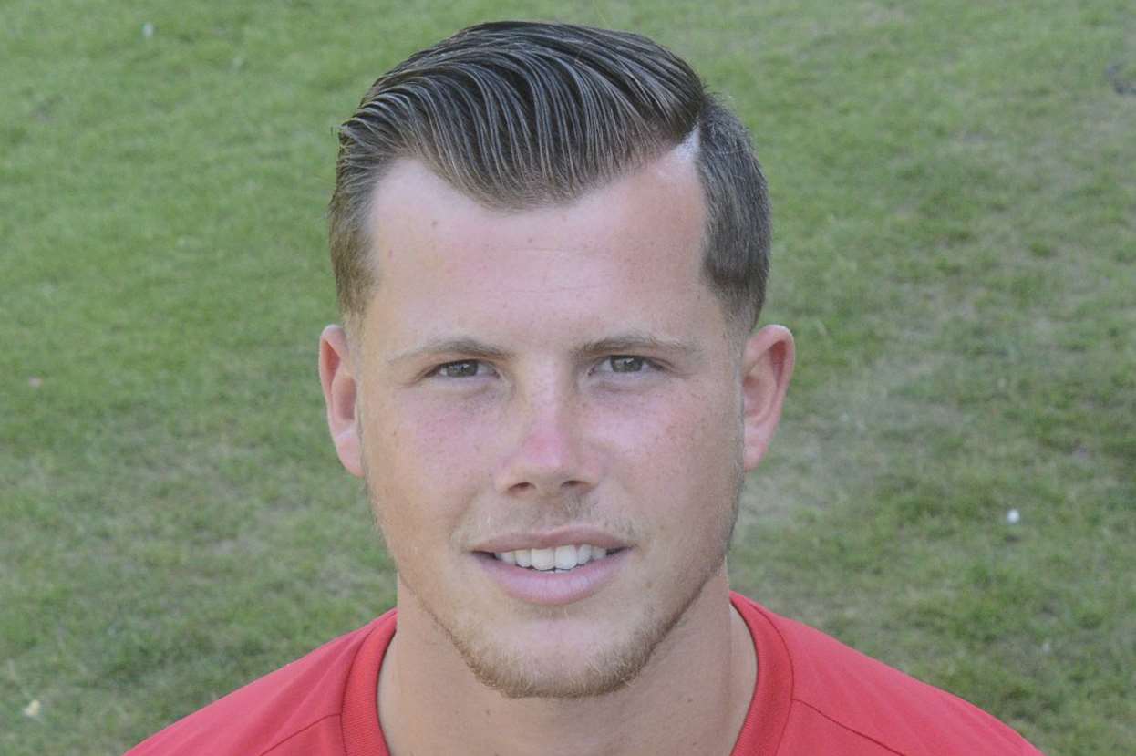 Lloyd Harrington suffered the injury playing for Ebbsfleet against Maidstone in the Kent Senior Cup
