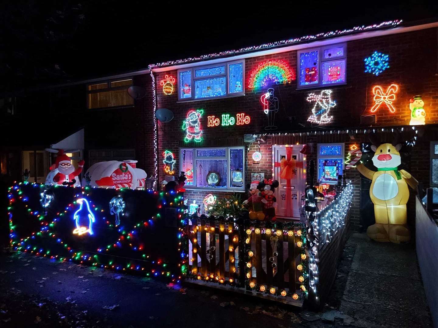 The Knight family's display in Canada Close, Folkestone. Picture: Jade Knight