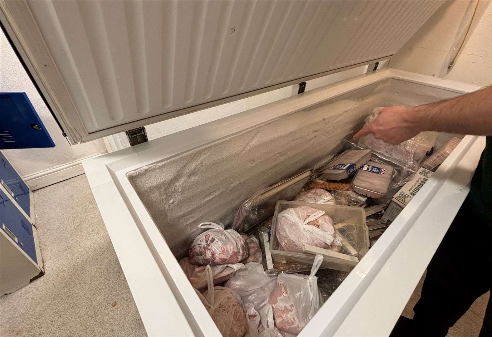 A new freezer has been installed after food hygiene inspectors highlighted the previous one was laced with mould